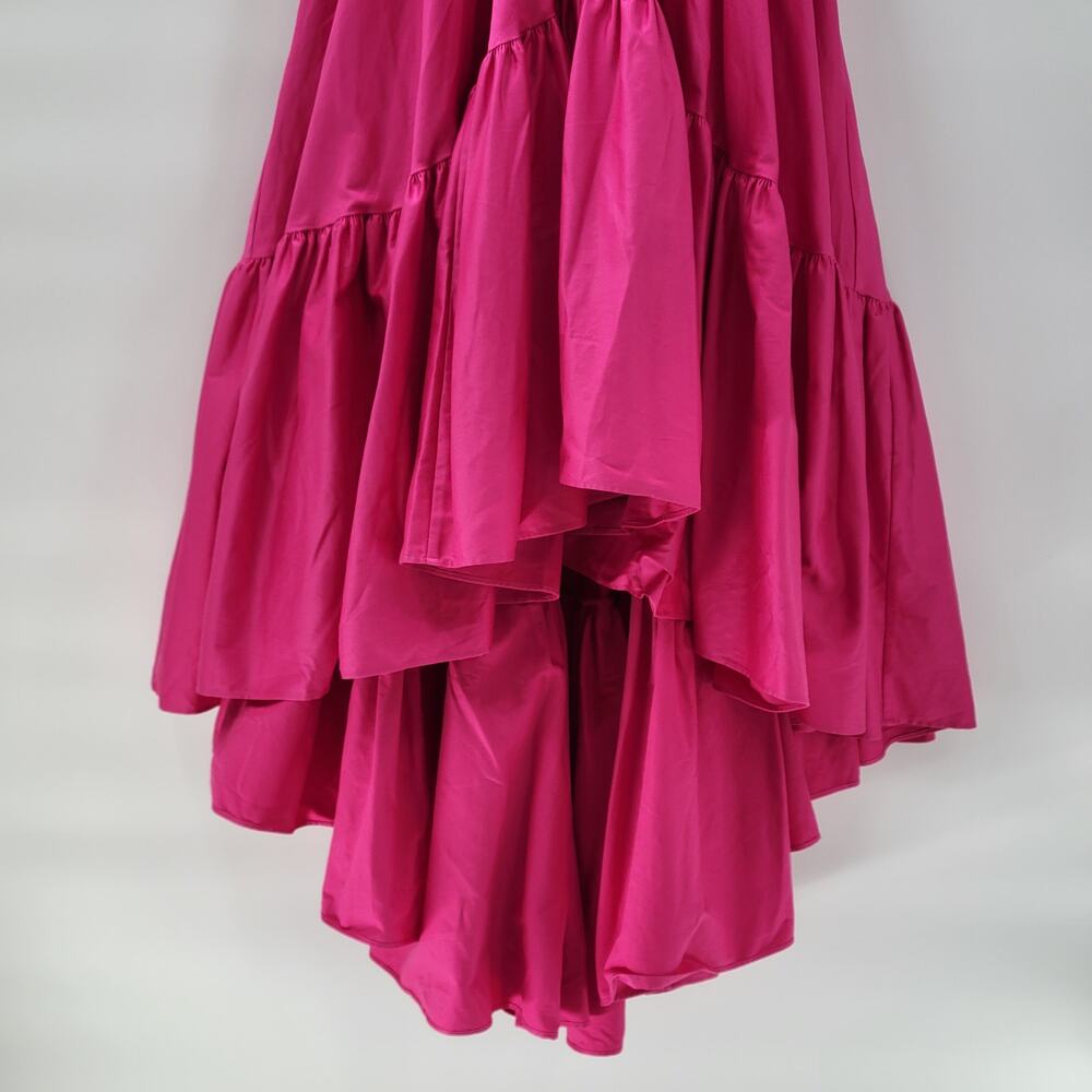 Making the Cut Designer Sienna High Low Dress Medium Magenta Ruffle Flounce New - Picture 9 of 16